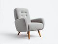 Sillón reclinable 82×86×98 cm – gris claro – estilo nórdico para sala de estar