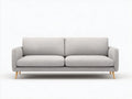 Sofá de 2 plazas 200×90×85 cm – gris – estilo moderno para sala de estar