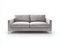 Sofá de 2 plazas 220×95×80 cm – beige – diseño moderno para sala de estar