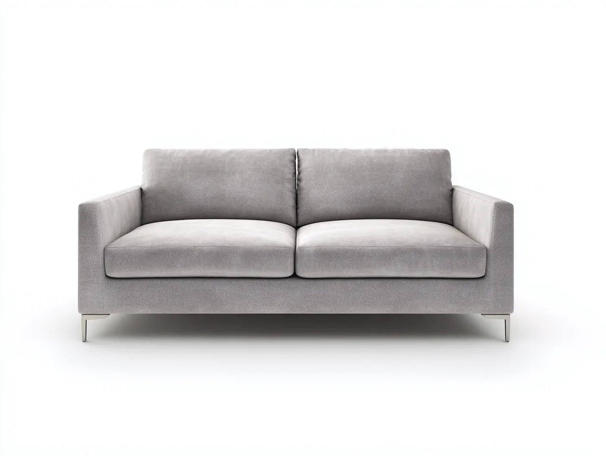 Sofá de 2 plazas 220×95×80 cm – beige – diseño moderno para sala de estar
