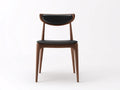 Silla de comedor tapizada 50×55×79 cm - negro y marrón - estilo escandinavo