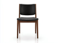 Silla de comedor 52×56×81 cm – negro y nogal – estilo moderno para sala de estar