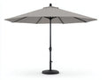 Sombrilla de terraza 300×300×250 cm - gris y negro - estilo moderno