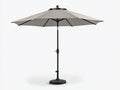 Sombrilla de terraza 280x280x250 cm – gris – diseño funcional para balcón exterior