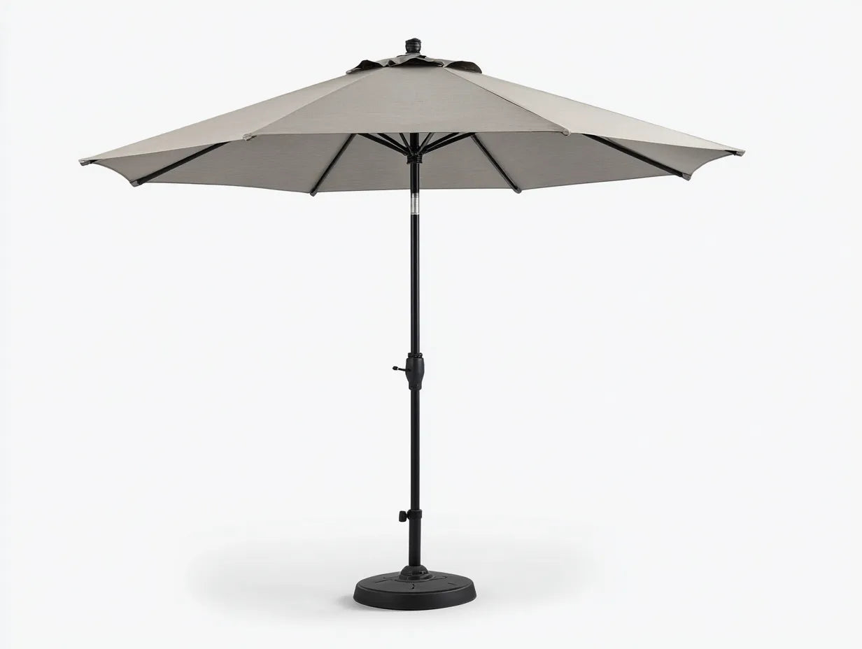 Sombrilla de terraza 280x280x250 cm – gris – diseño funcional para balcón exterior