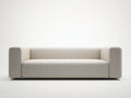 Sofá de 2 plazas tapizado 190×88×80 cm - gris y marrón - estilo contemporáneo