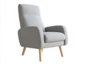 Sillón reclinable 82x90x105 cm – gris claro – tapizado cómodo para sala de estar