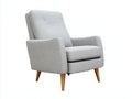 Sillón reclinable 85×90×105 cm – gris claro – diseño nórdico para sala de estar