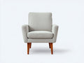 Sillón reclinable 78×85×102 cm – beige claro – diseño nórdico para sala de estar