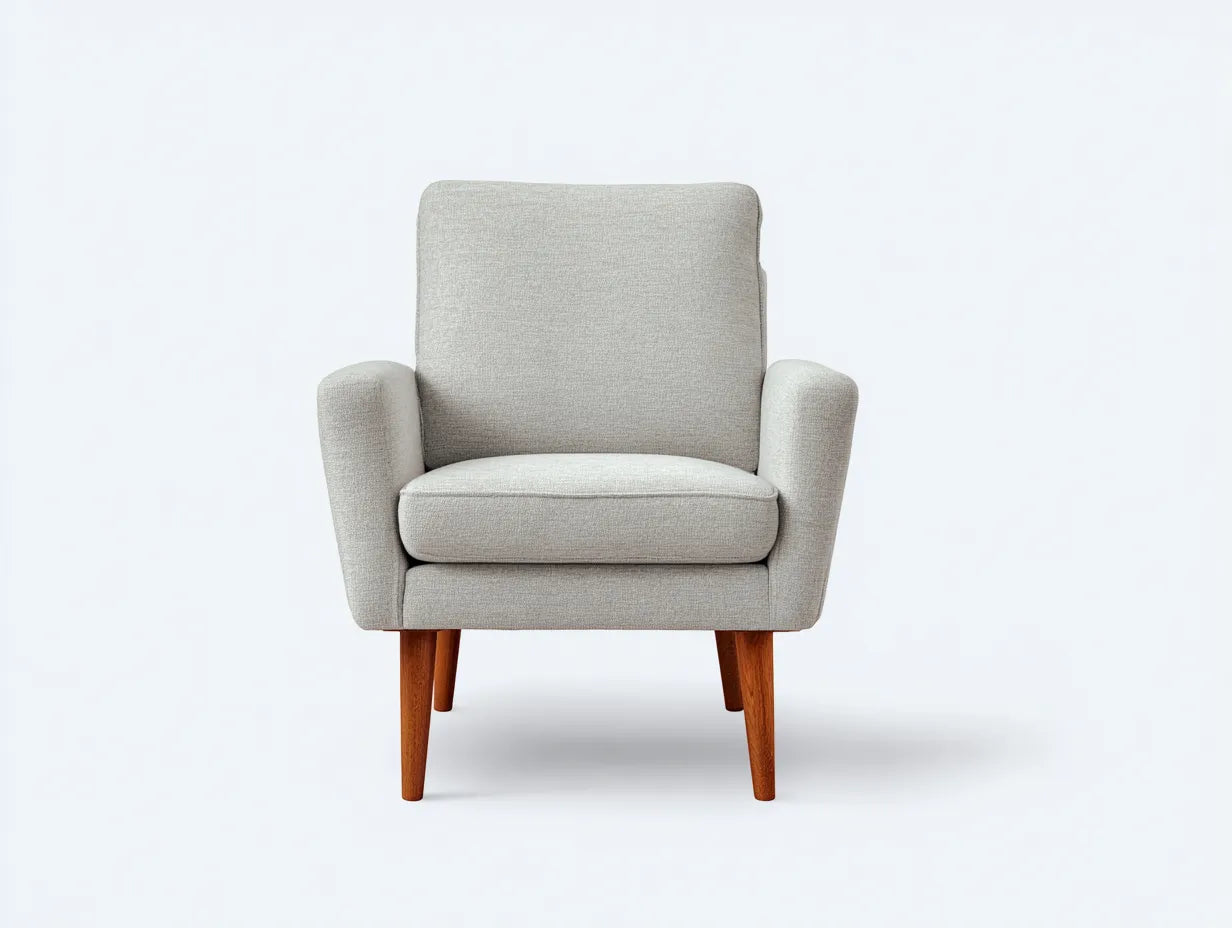 Sillón reclinable 78×85×102 cm – beige claro – diseño nórdico para sala de estar